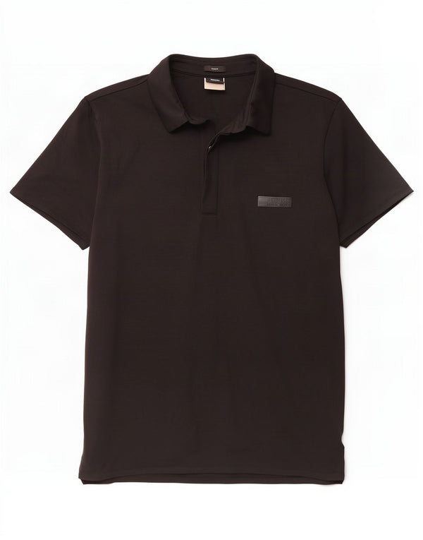 Hugo Boss Hombre | Polo Slim Fit Poliamida Negro Mediano