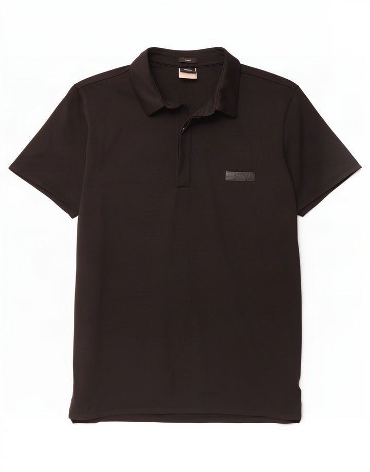 Hugo Boss Hombre | Polo Slim Fit Poliamida Negro Mediano