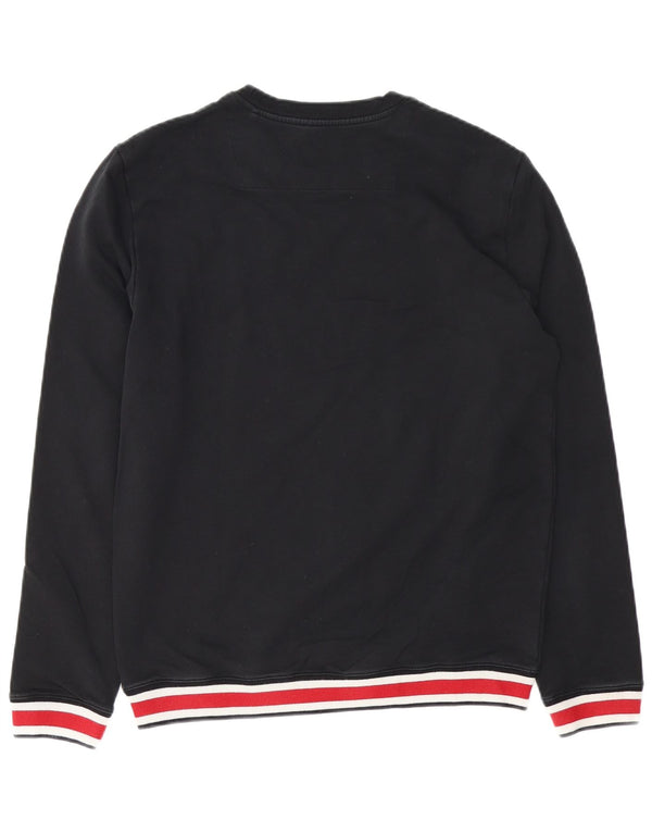 GUESS Sudadera Slim Fit para Hombre UK 40 Medium Black Colourblock