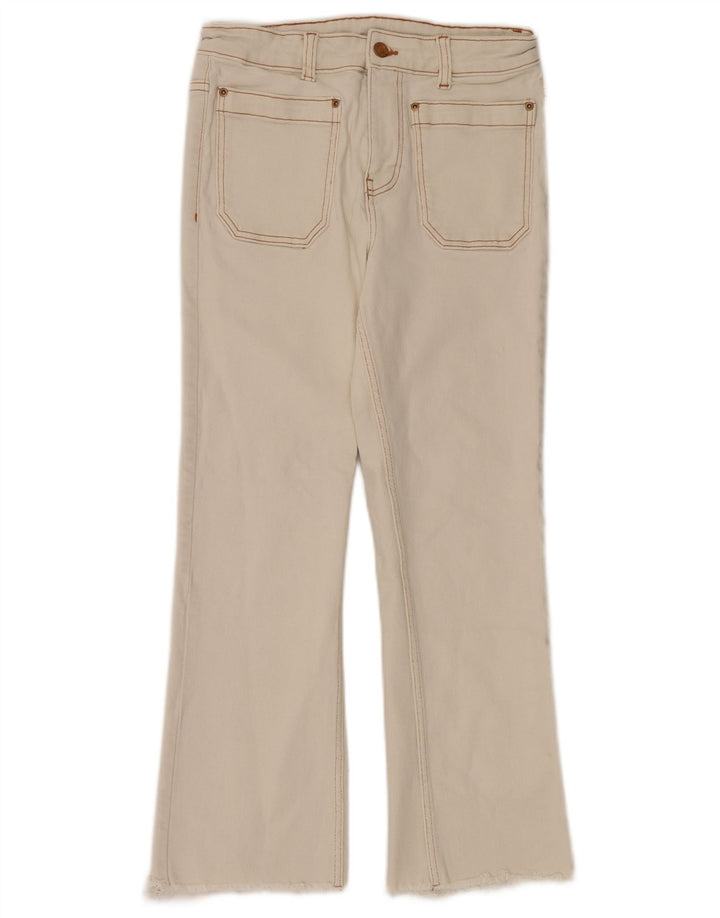 Zara Mujer Vaqueros Bootcut W28 L26 Algodón Blanco