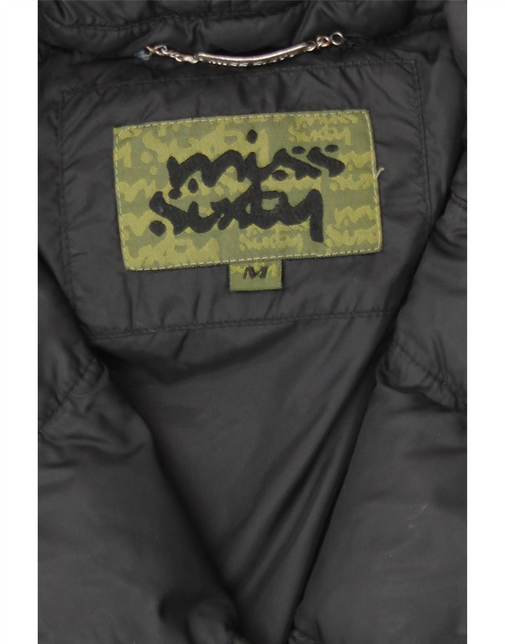 Miss Sixty Abrigo acolchado para mujer UK 44 Mediano Negro