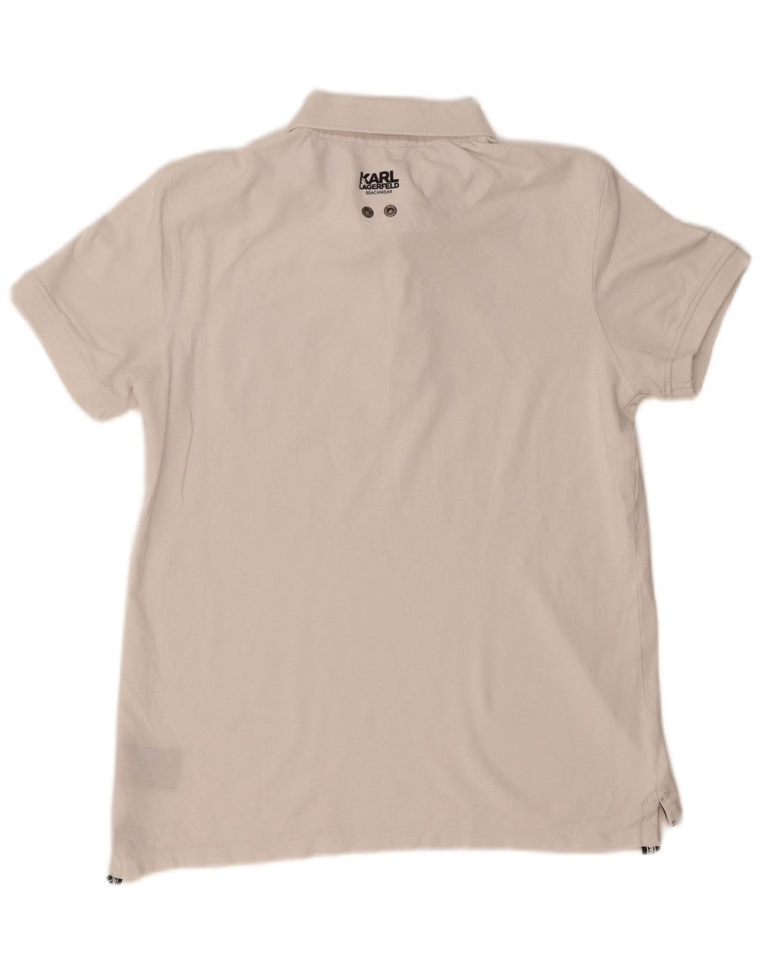 Karl Lagerfeld Polo Hombre Algodón Blanco Mediano
