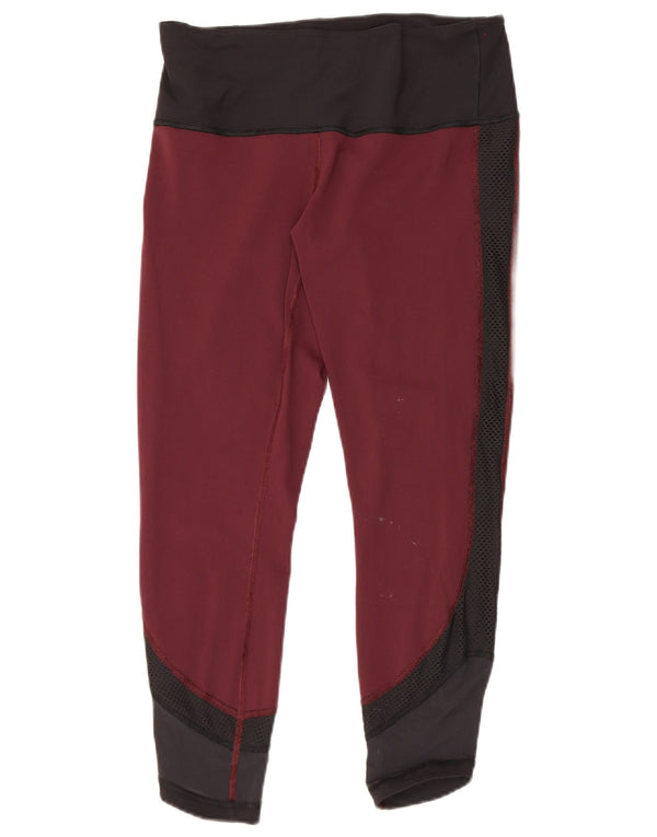 Lululemon Leggings cortos para mujer US 12 grande color burdeos