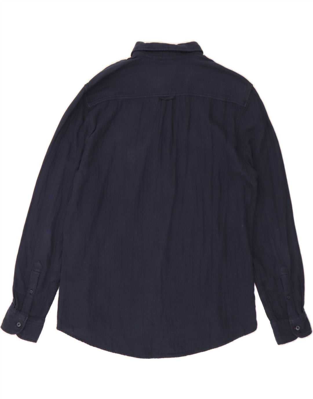 WRANGLER Mens Regular Fit Shirt Large Navy Blue Spotted Cotton Vintage Wrangler and Second-Hand Wrangler from Messina Hembry 