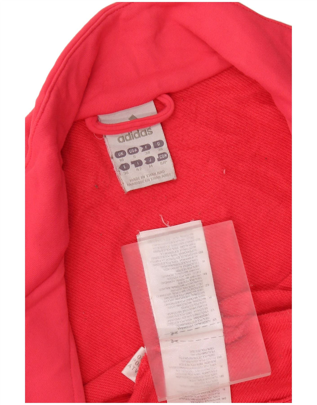 ADIDAS Chaqueta de chándal para mujer UK 10 Small Pink Poliéster