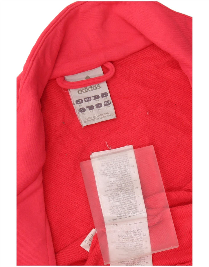 ADIDAS Chaqueta de chándal para mujer UK 10 Small Pink Poliéster