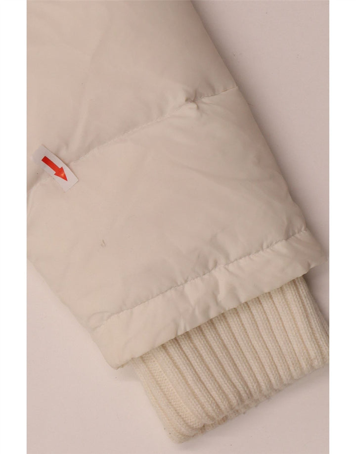 Chaqueta acolchada con capucha para mujer Phard UK 44 Medium White Nylon
