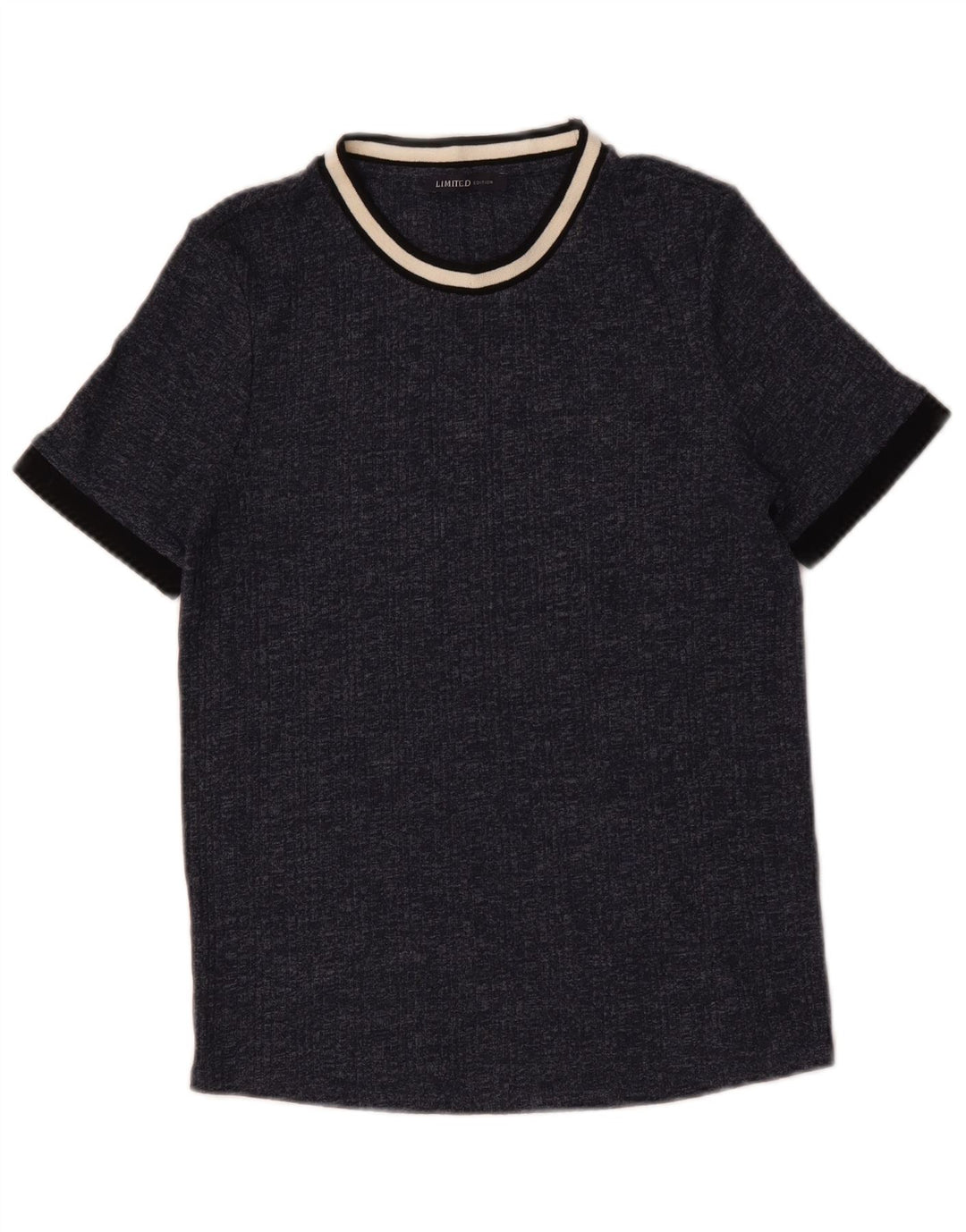 Marks & Spencer Camiseta para mujer Top UK 44 Medium Azul marino moteado