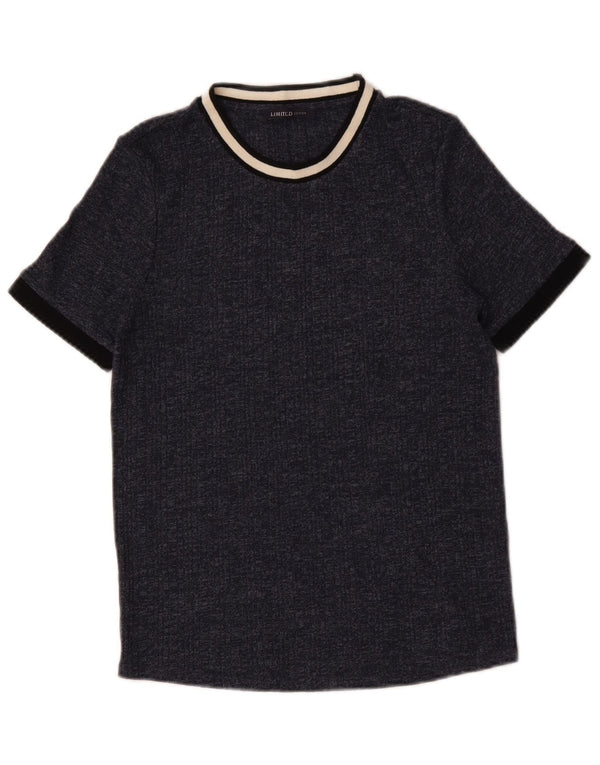 Marks & Spencer Camiseta para mujer Top UK 44 Medium Azul marino moteado