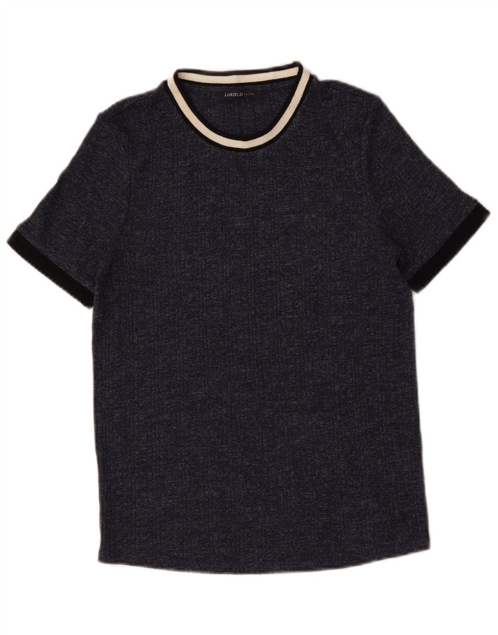 Marks & Spencer Camiseta para mujer Top UK 44 Medium Azul marino moteado
