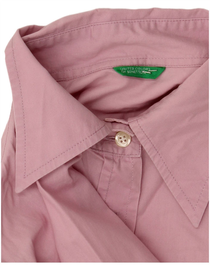 Camisa Benetton Mujer ES 40 XL Rosa