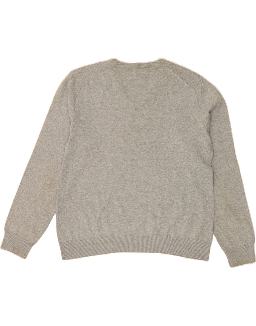 KAPPA Mens V-Neck Jumper Sweater Medium Grey Vintage Kappa and Second-Hand Kappa from Messina Hembry 