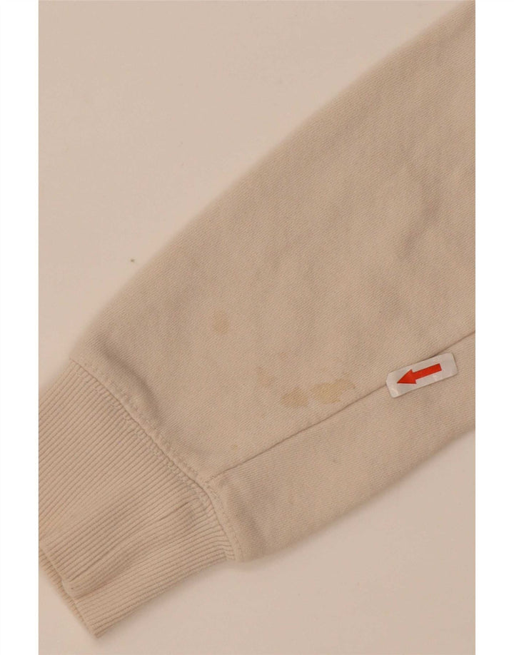 Zara Mujer Sudadera Oversize Jersey UK 10 Small Beige Algodón
