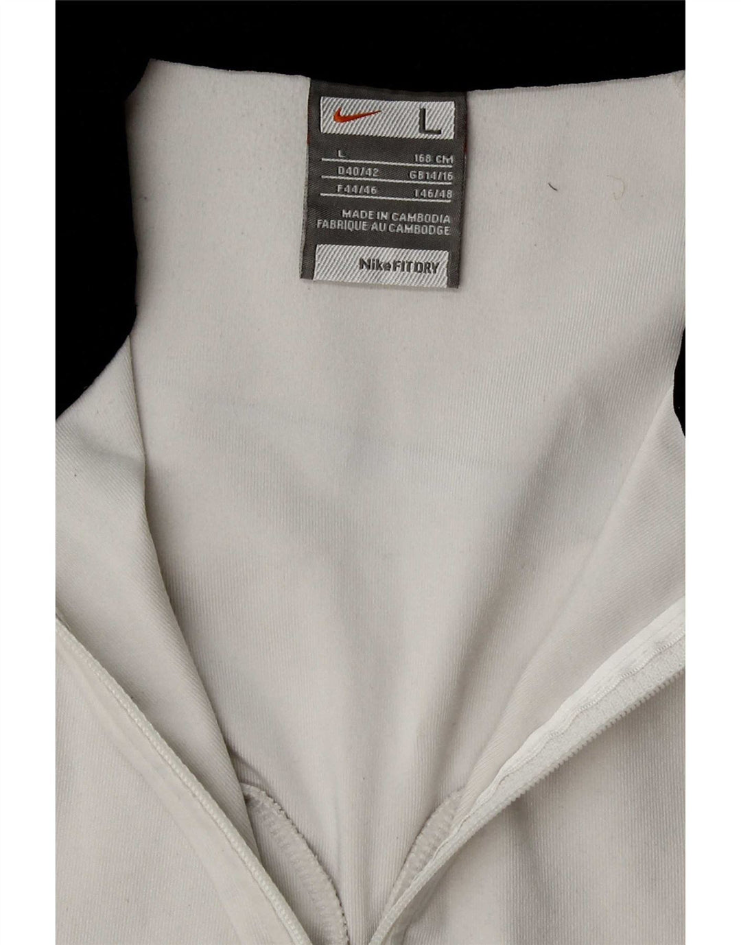 Nike Mujer Dri Fit Chándal Top Chaqueta Reino Unido 14/16 Grande Blanco