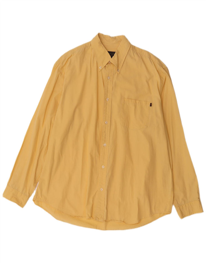 Camisa Marlboro Classics Hombre 2XL Algodón Amarillo