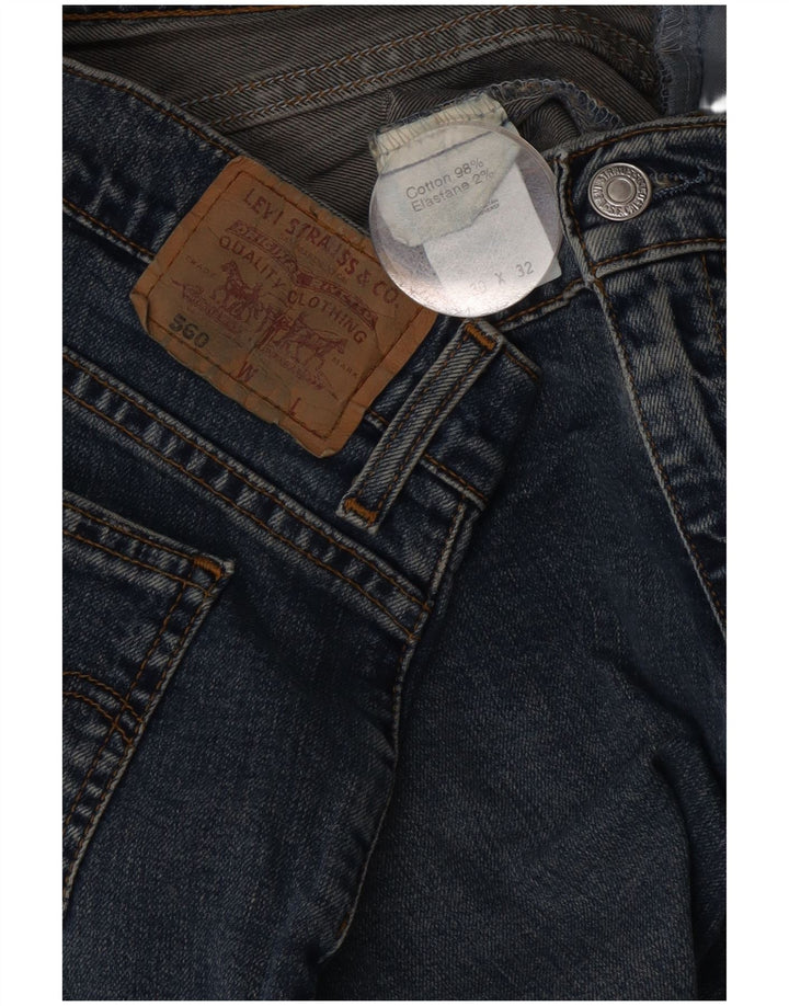 Vaqueros Levi's Mujer 560 Rectos W30 L29 Algodón Azul