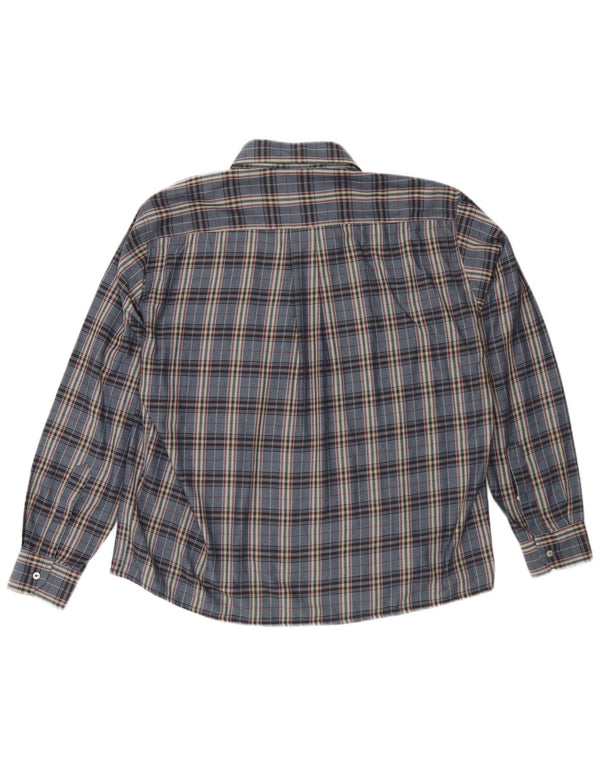 Camisa de franela para hombre Goose & Gander IT 48 Medium Navy Blue Check