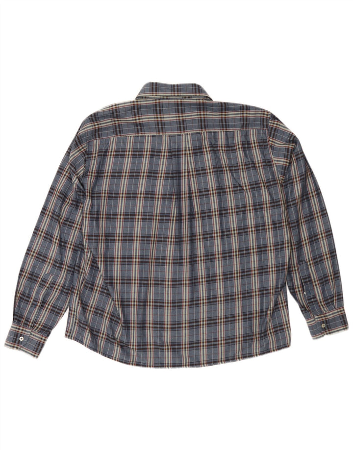 Camisa de franela para hombre Goose & Gander IT 48 Medium Navy Blue Check