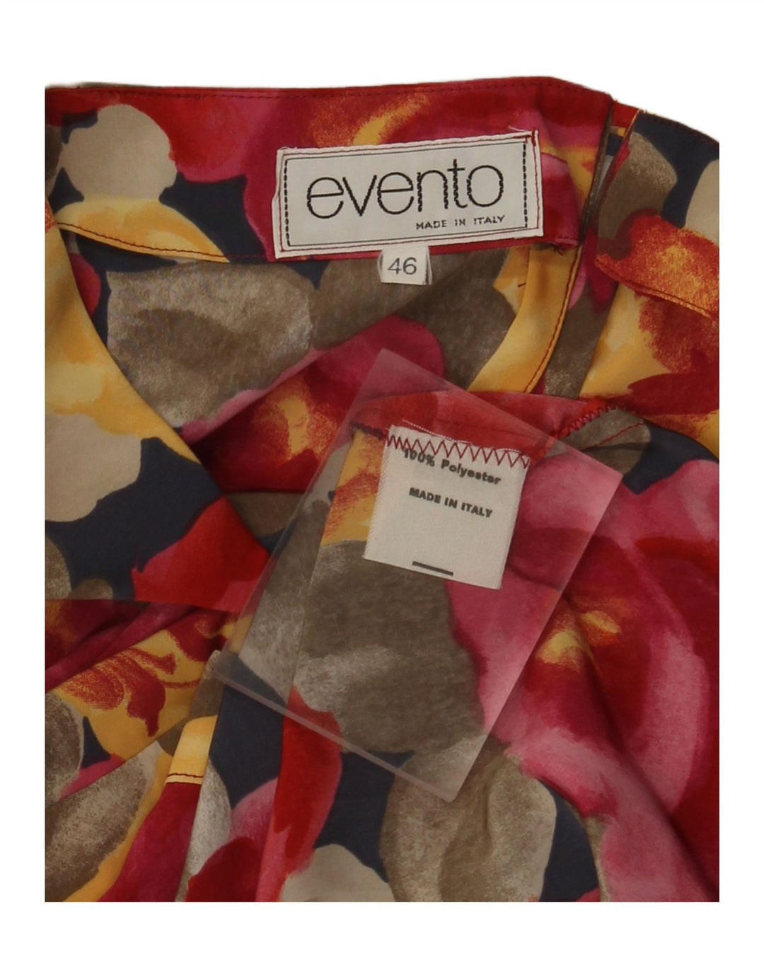 Blusa vintage para mujer Top IT 46 Poliéster floral multicolor grande