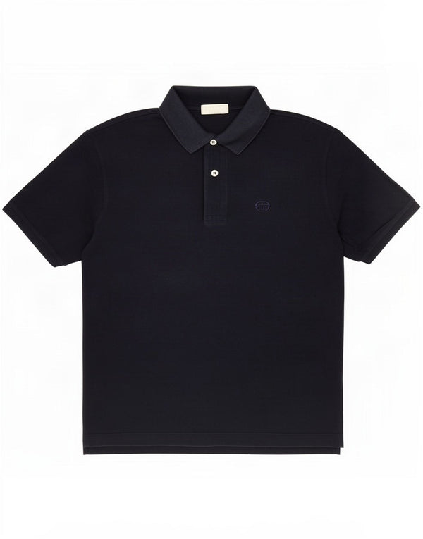 Sergio Tacchini Polo Hombre IT 48 Medio Azul Marino Algodón