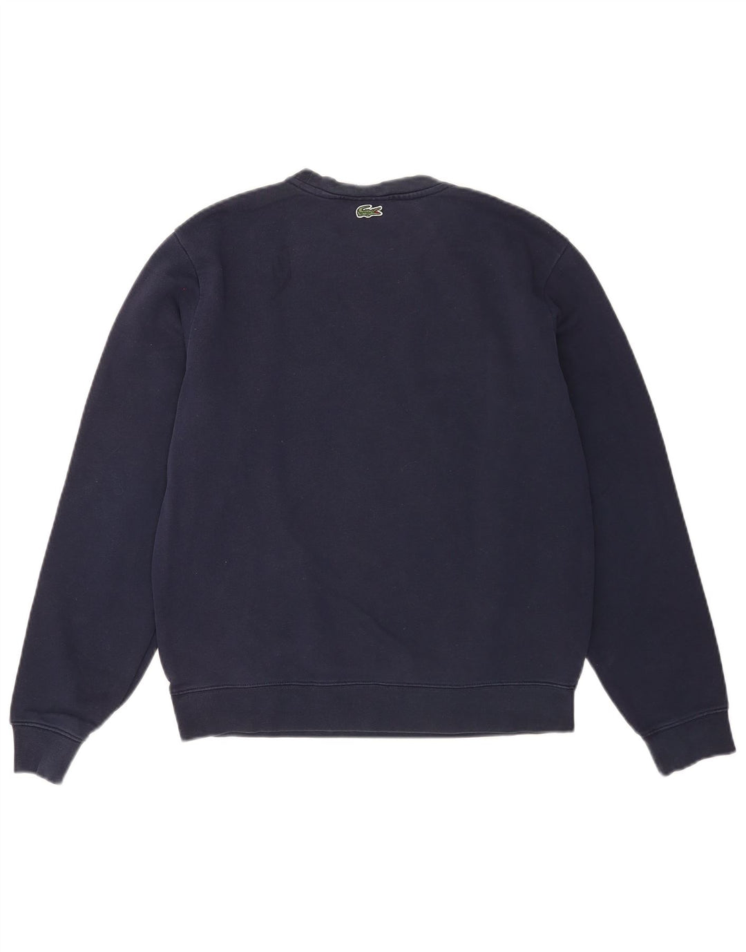 Lacoste Sudadera gráfica para hombre talla 4 mediana algodón azul marino