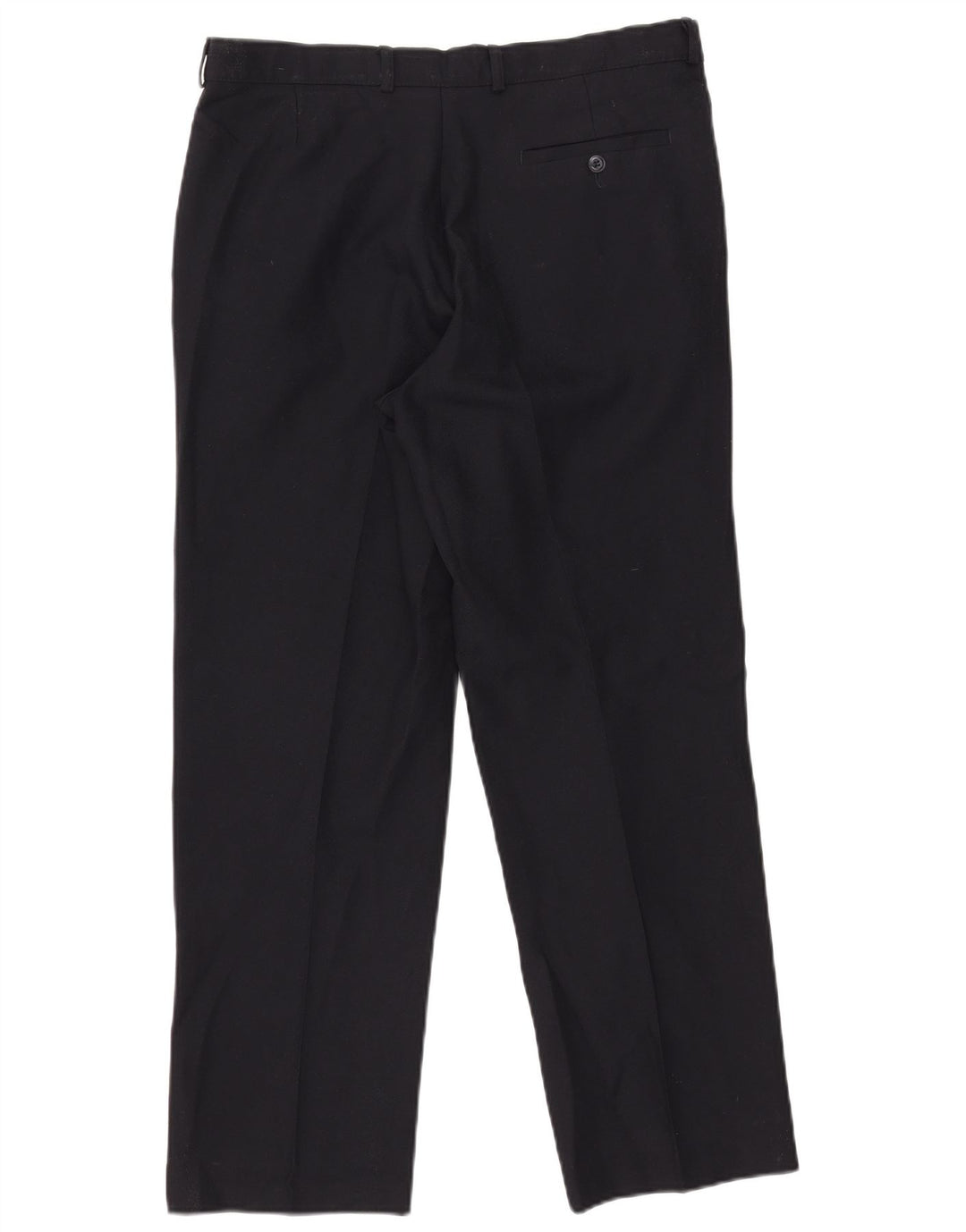 Marks & Spencer Pantalón chino recto para hombre W34 L29 Poliéster azul marino