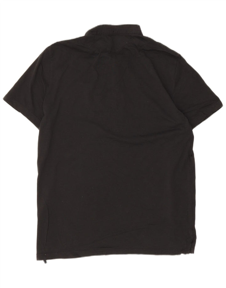 All Saints Polo Hombre Algodón Negro Mediano