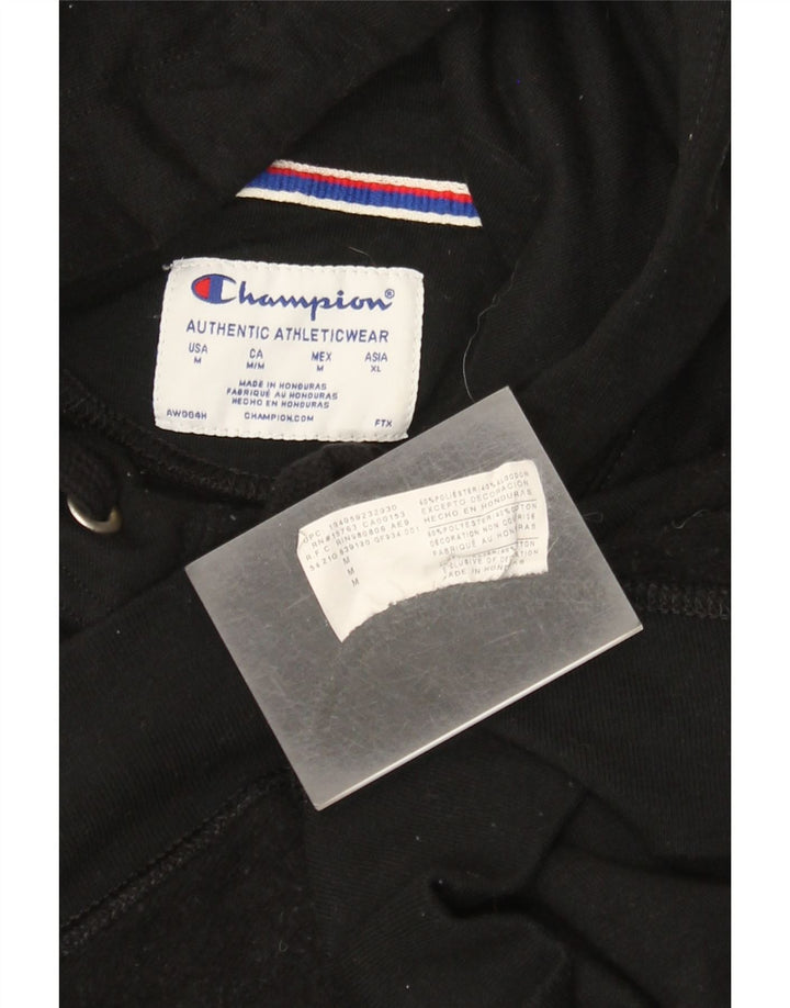 Champion Sudadera con capucha gráfica para mujer UK 40 Mediano Poliéster negro