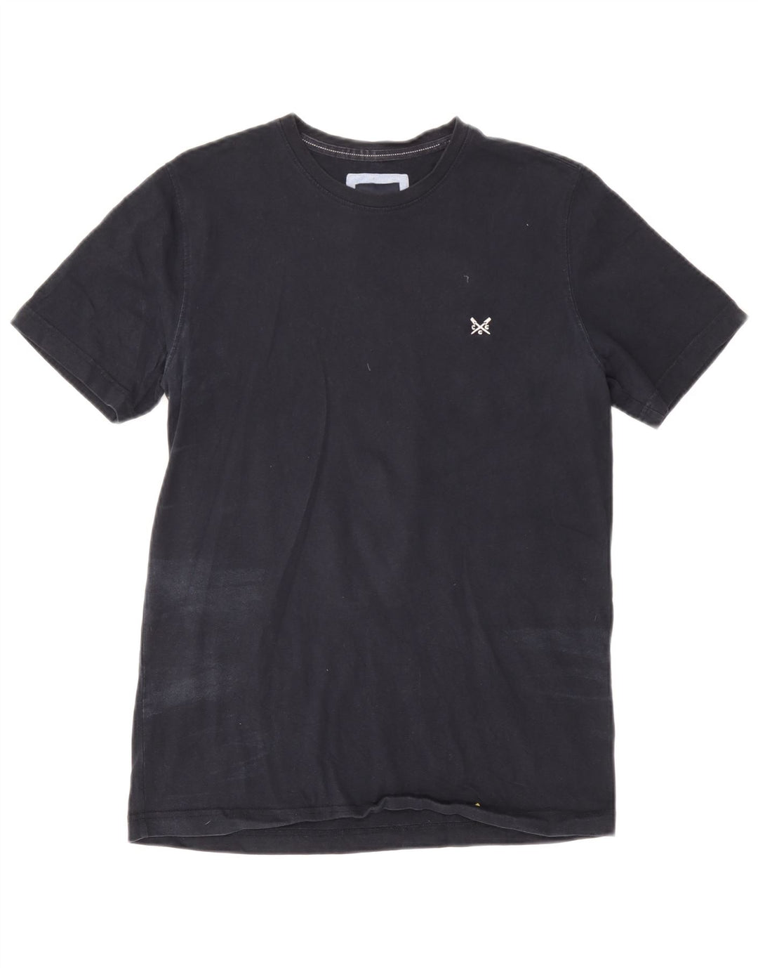 Crew Clothing Camiseta para hombre Top Medium Azul marino Algodón