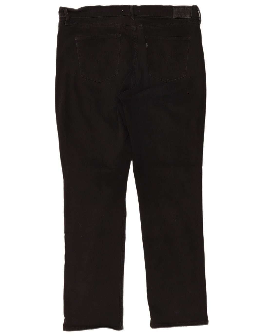 LEVI'S Mujer 314 Shaping Straight Jeans W33 L30 Negro