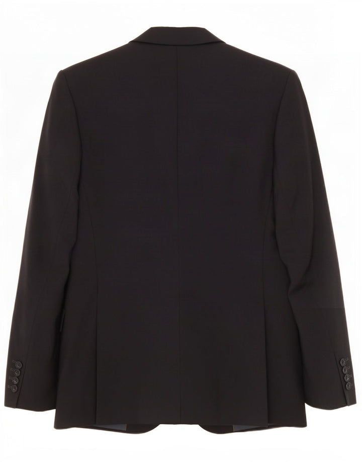 Zara Chaqueta Blazer De 2 Botones Para Hombre Talla 50 Mediana Lana Negra