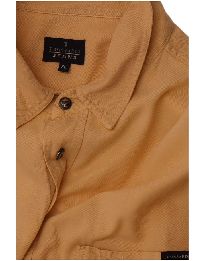 TRUSSARDI JEANS Camisa Hombre XL Marrón