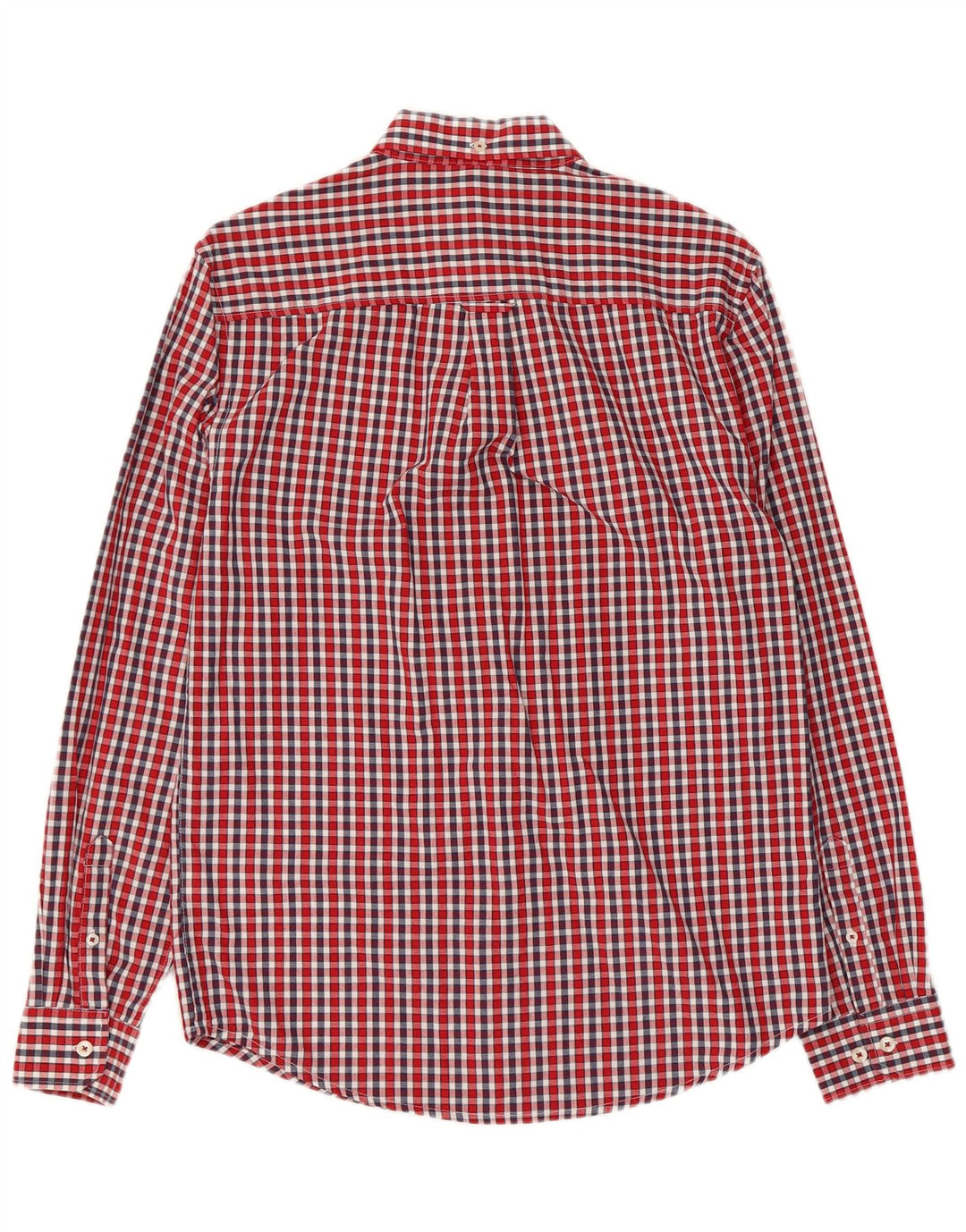 Camisa Ben Sherman Hombre Algodón Cuadros Rojos Pequeños