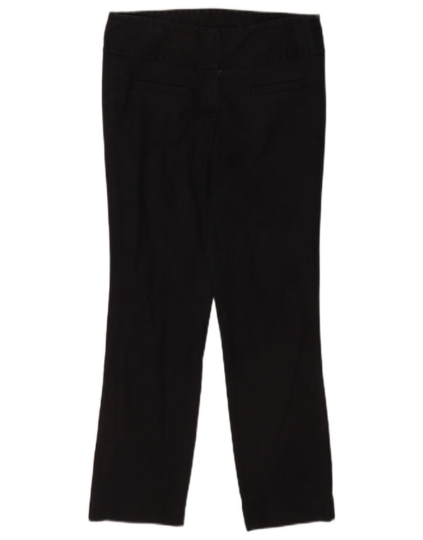 Benetton Pantalones Casuales Rectos Mujer EU 40 Medium W28 L26 Negro Algodón
