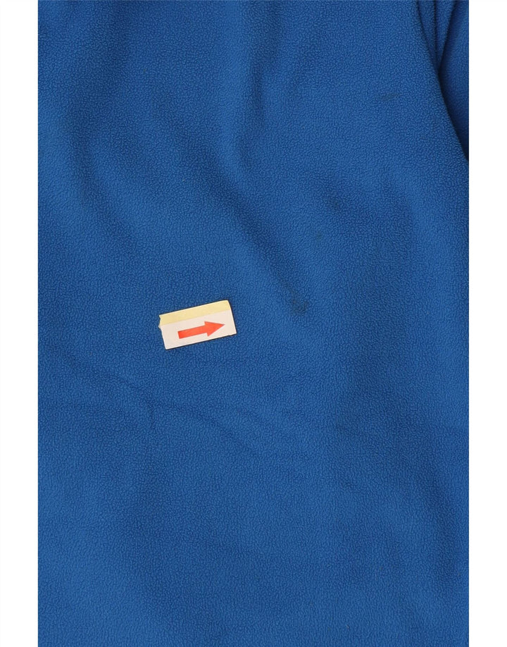 MOUNTAIN WAREHOUSE Jersey polar con capucha y cuello con cremallera para niños 11-12 años Azul