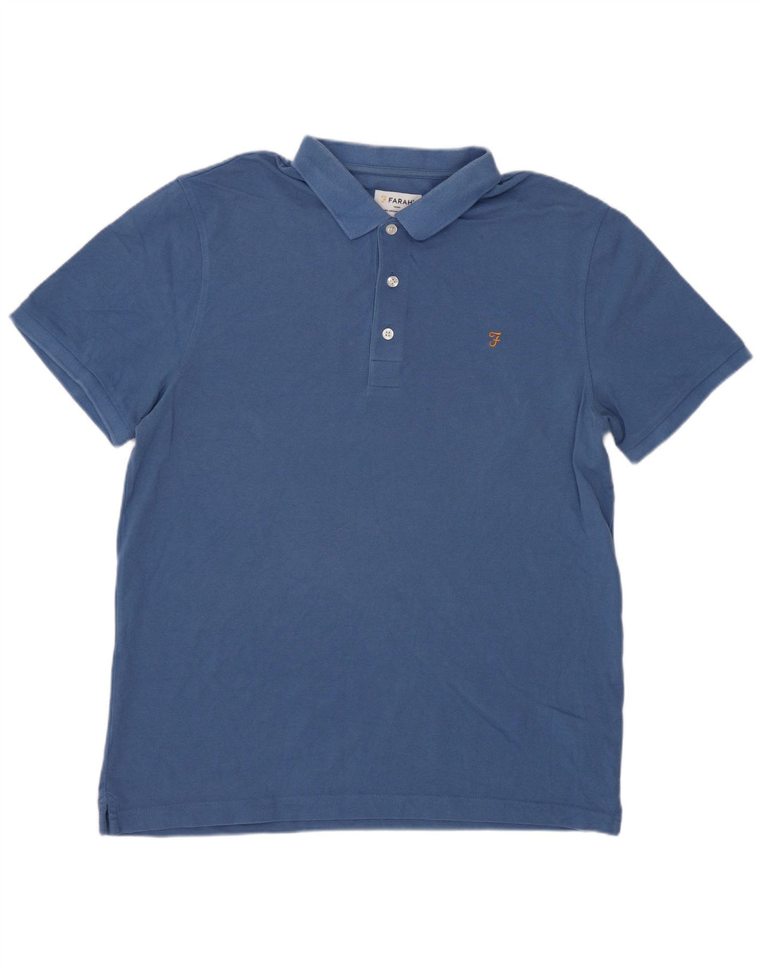 Polo Farah Hombre Grande Azul Algodón