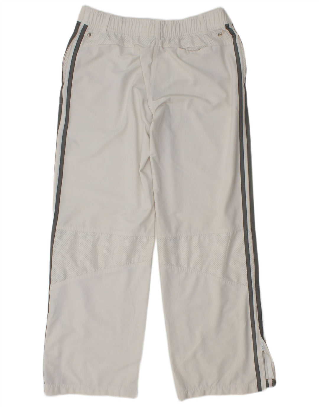 ADIDAS Mujer Clima 365 Chándal Pantalones UK 12 Medium Blanco Nylon