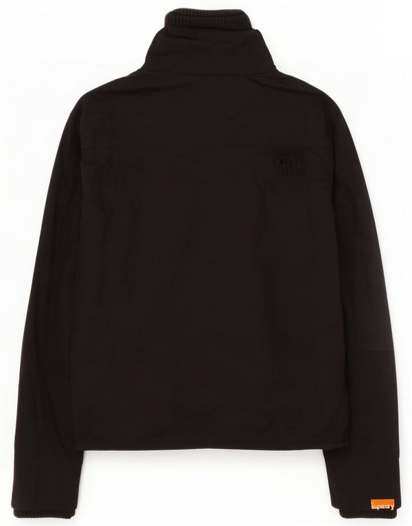 Superdry Chaqueta Lluvia Gráfica Mujer UK 44 Mediana Nylon Negro