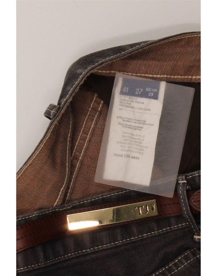 Vaqueros Trussardi Mujer Slim W25 L30 Marrón Algodón