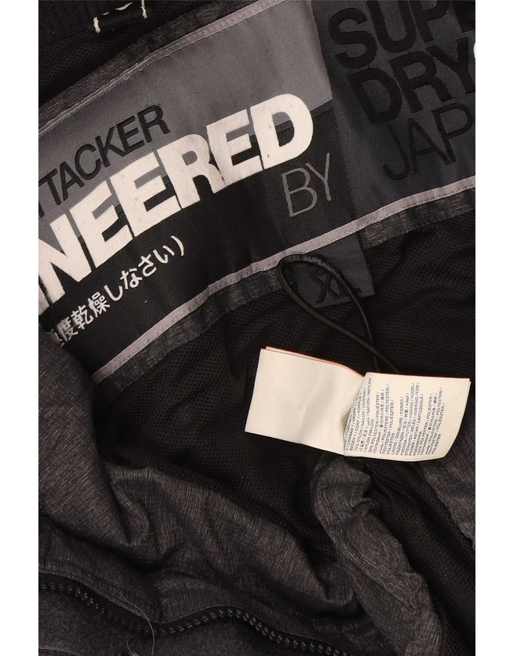 Superdry Chaqueta cortavientos para hombre UK 44 2XL Poliéster negro