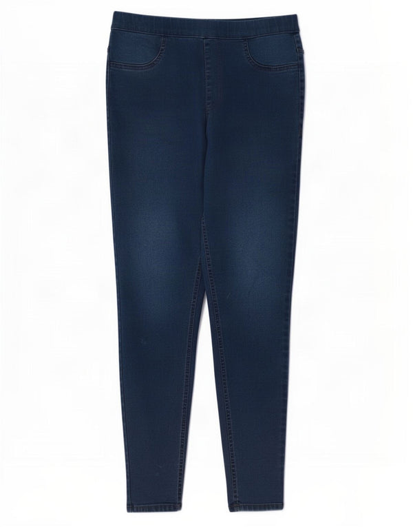 Marks & Spencer Womens Jegging Jeans UK 10 Small W28 L28 Navy Blue Cotton