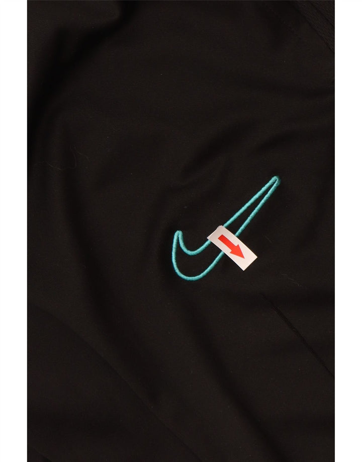 NIKE Mujer Dri Fit Chándal Pantalones UK 40 Grande Poliéster Negro