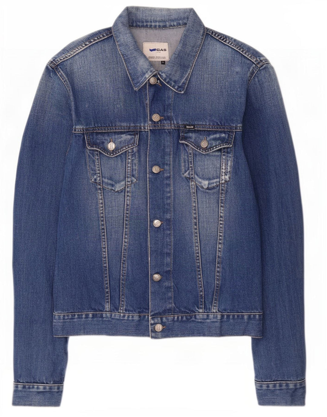 Chaqueta vaquera para hombre Gas UK 42 XL Algodón azul