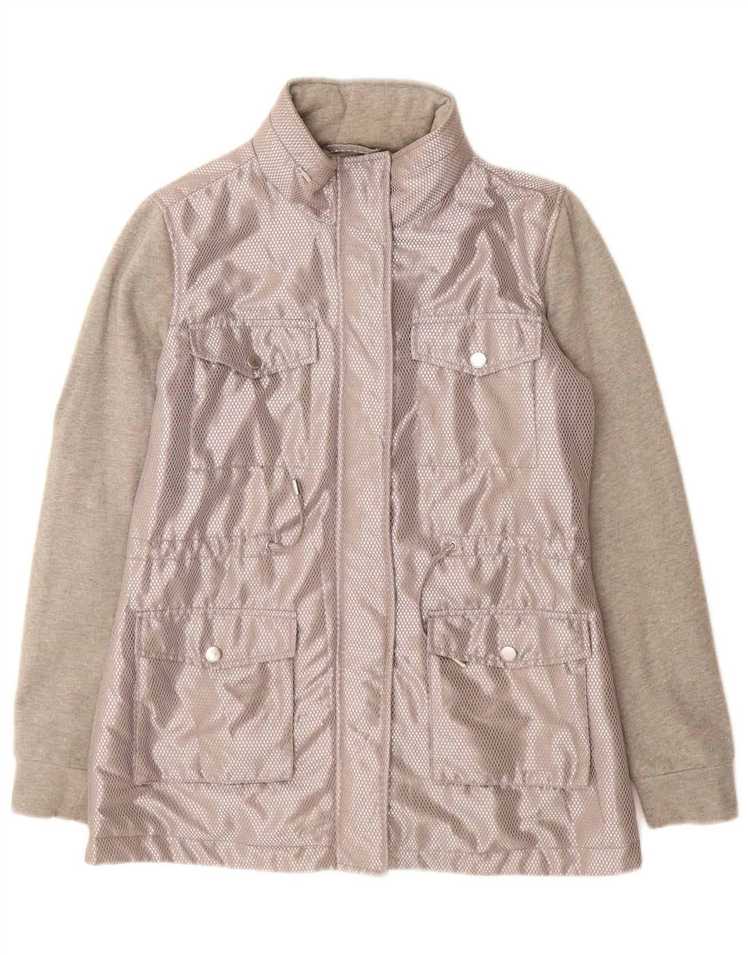 Chaqueta utilitaria Mujer Trussardi Jeans IT 40 Small Gris Poliéster