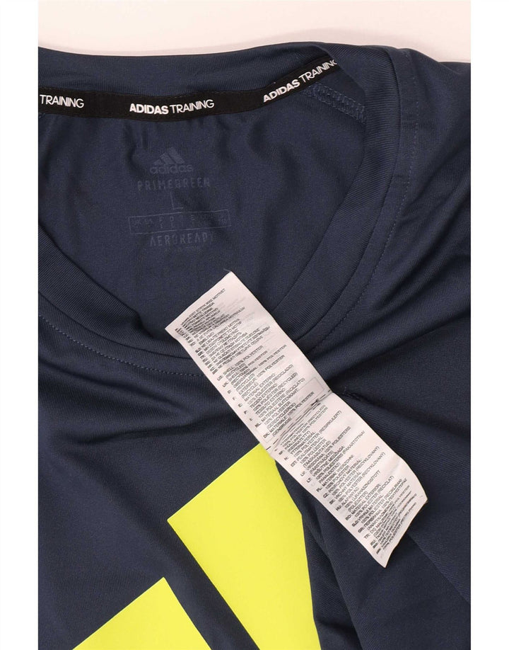 Adidas - Camiseta con gráfico regular para hombre, talla grande, color azul marino