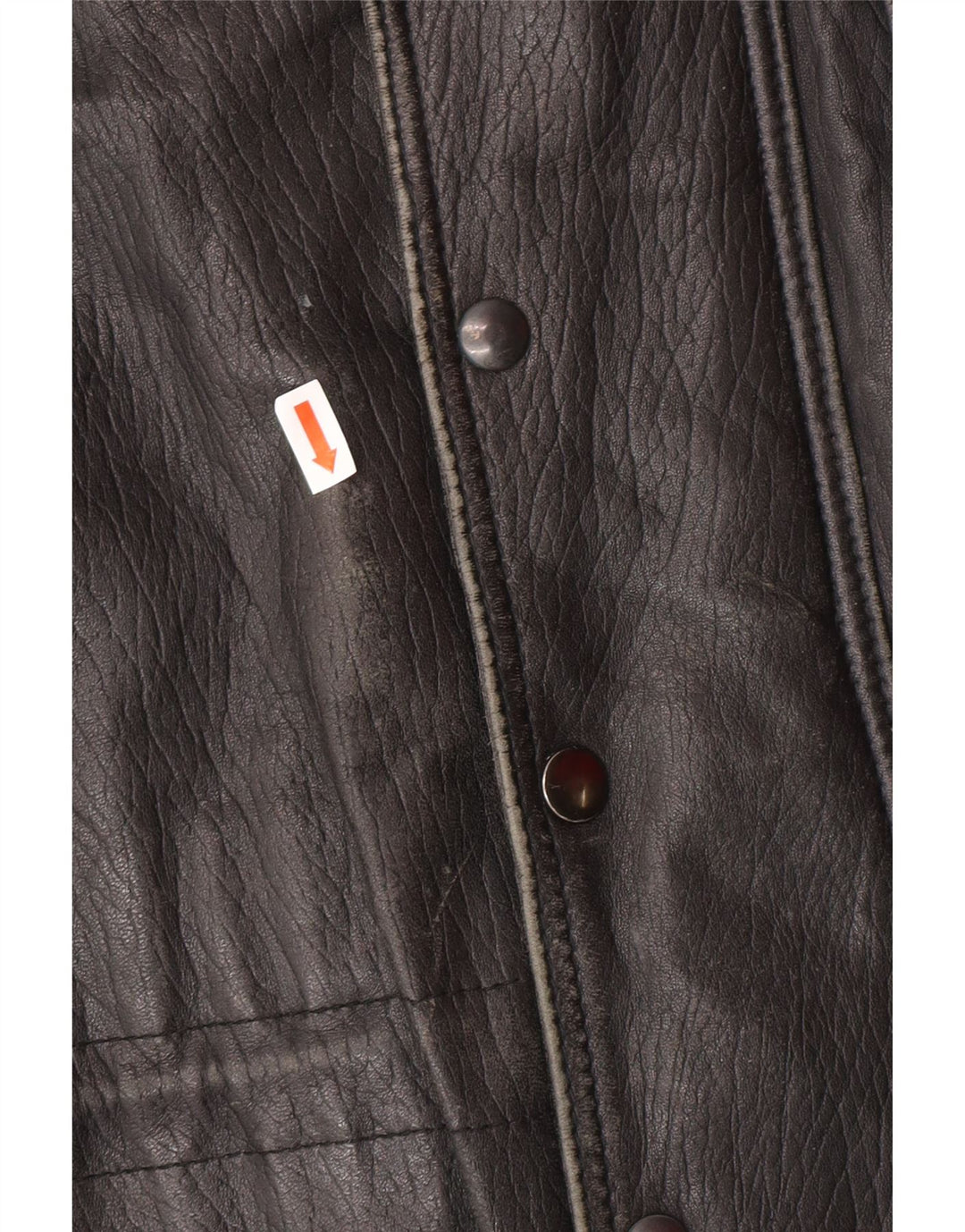 VINTAGE Chaqueta de cuero para hombre Reino Unido 40 Cuero negro grande