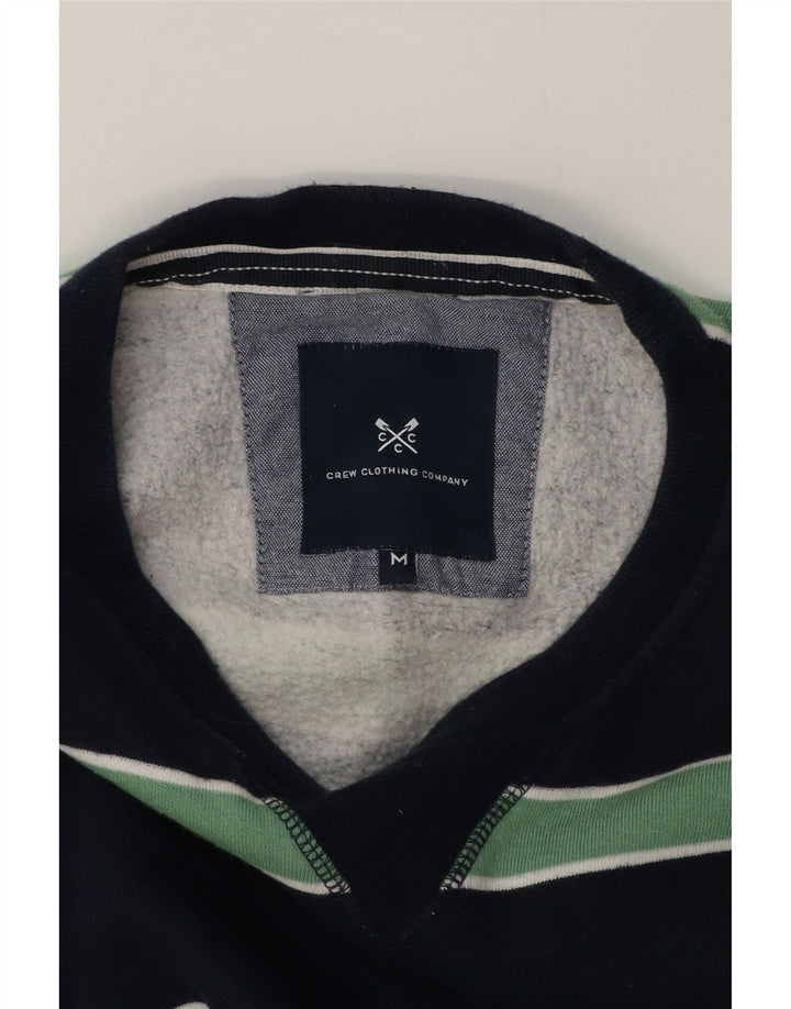 Crew Clothing Sudadera para hombre Jumper Medium Azul marino Rayas Algodón