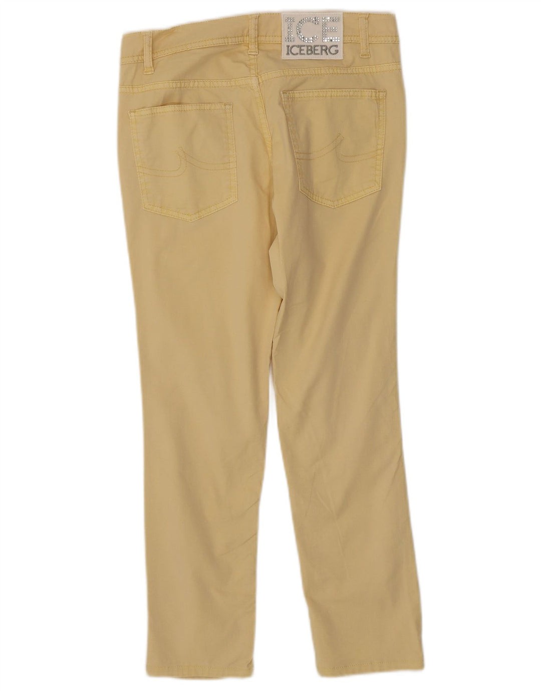 ICEBERG Pantalones cortos ajustados para mujer W27 L25 Amarillo