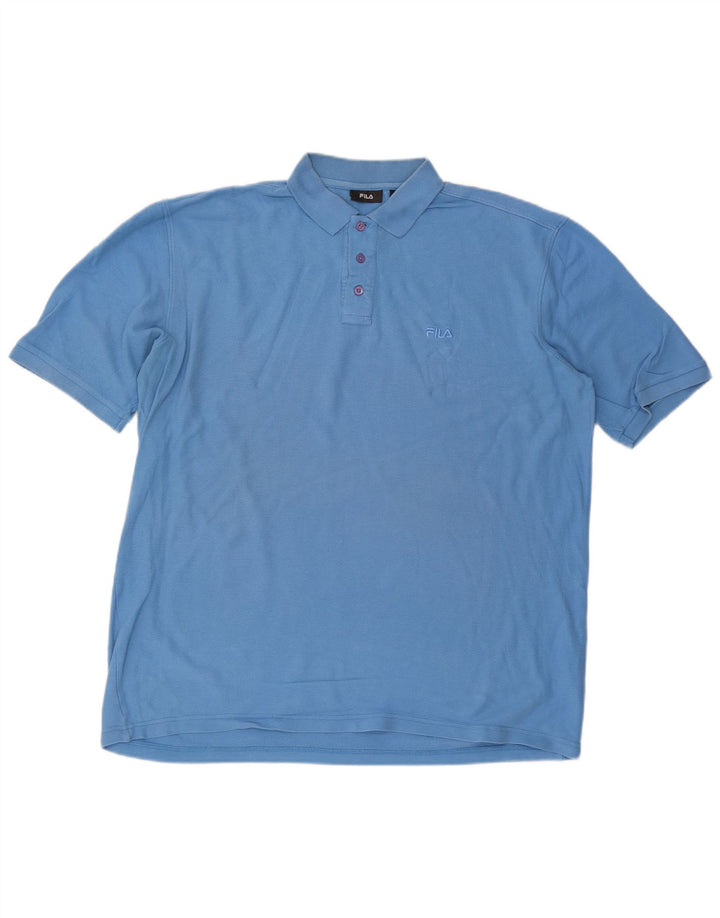 FILA Polo Hombre 2XL Algodón Azul
