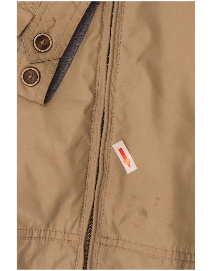 Marks & Spencer Chaqueta Bomber para Hombre UK 38 Medium Beige Poliamida